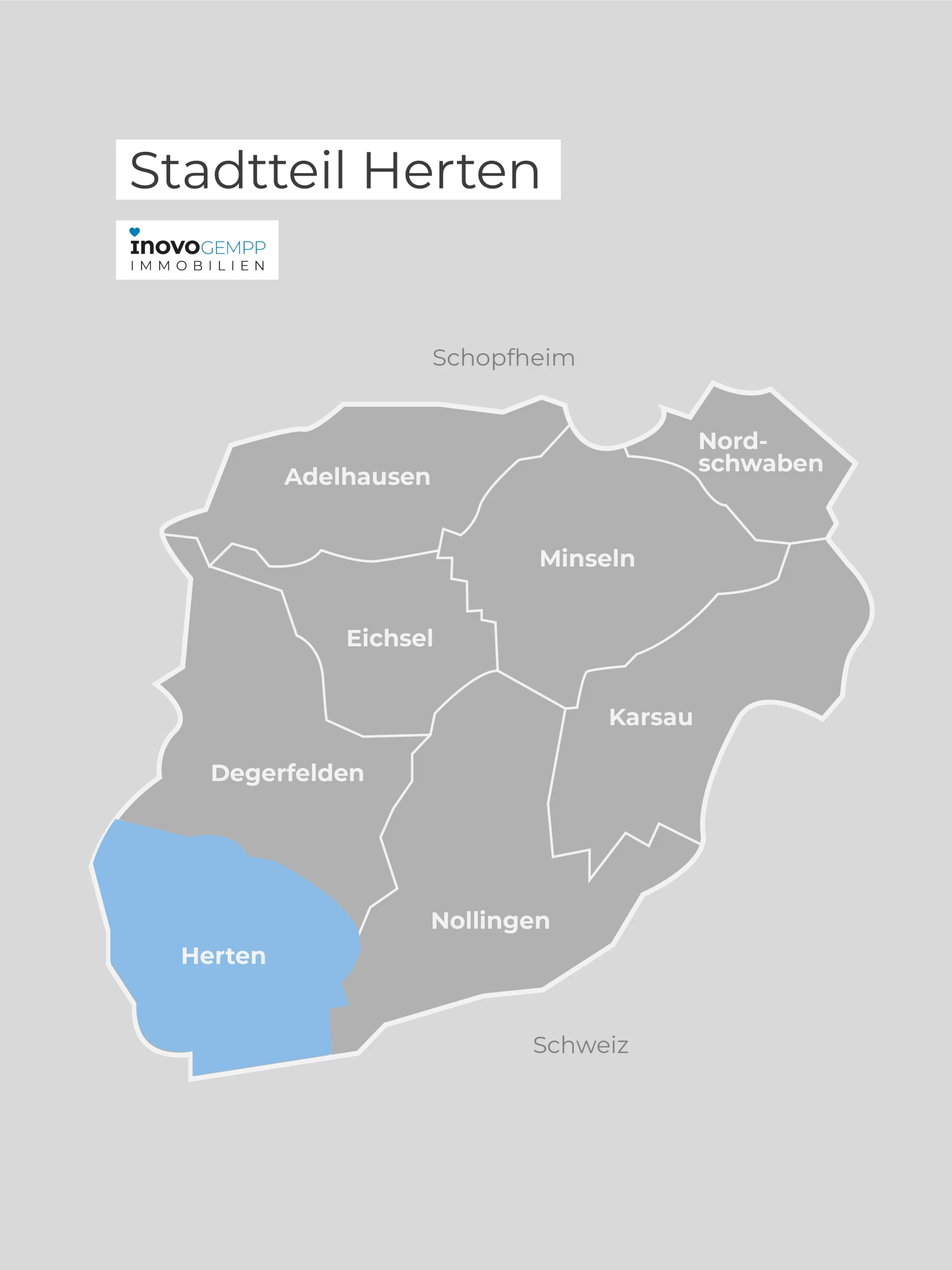 Karte von Rheinfelden Herten