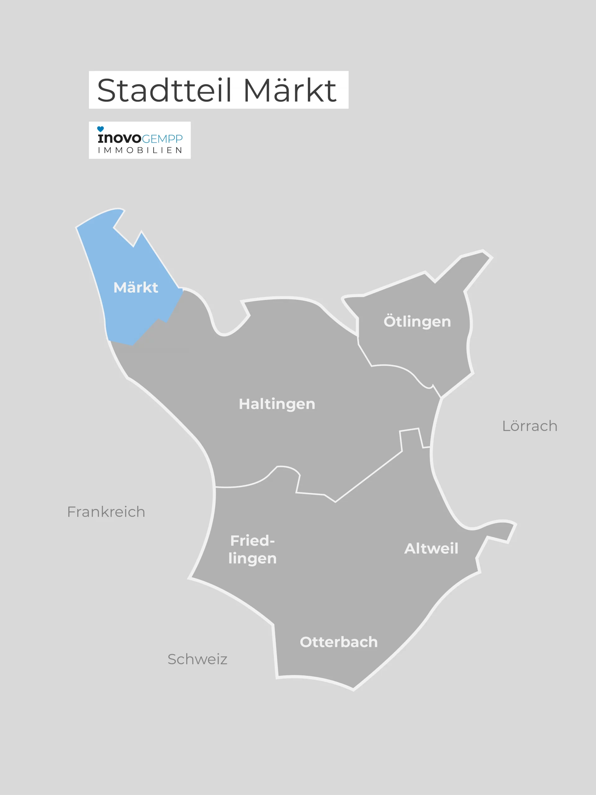 Landkarte Weil am Rhein Maerkt
