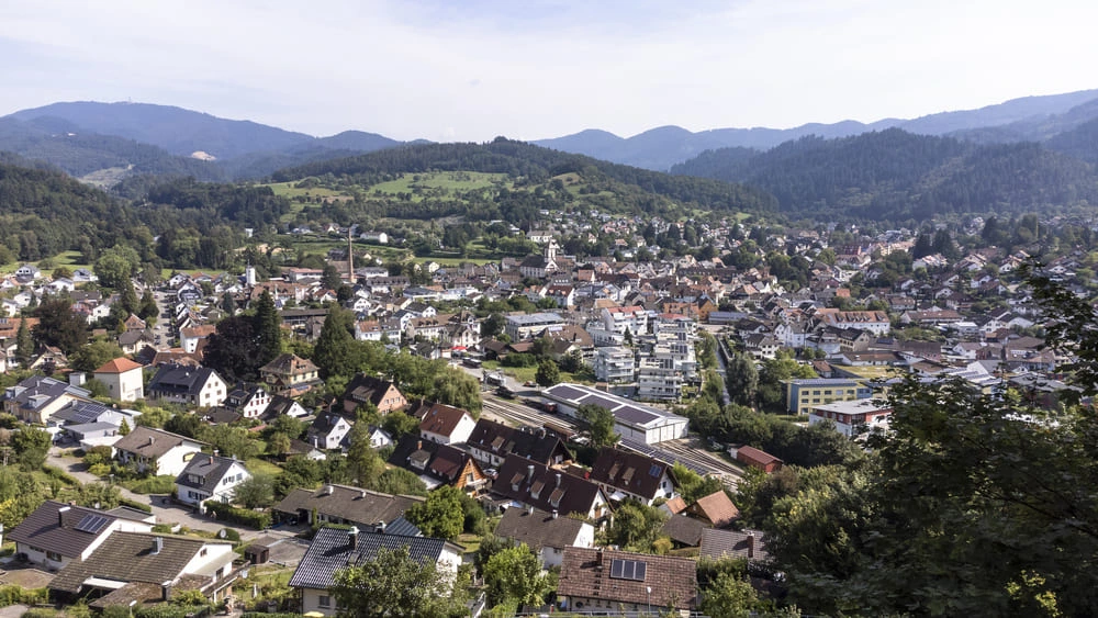 Panorama der Stadt Kandern