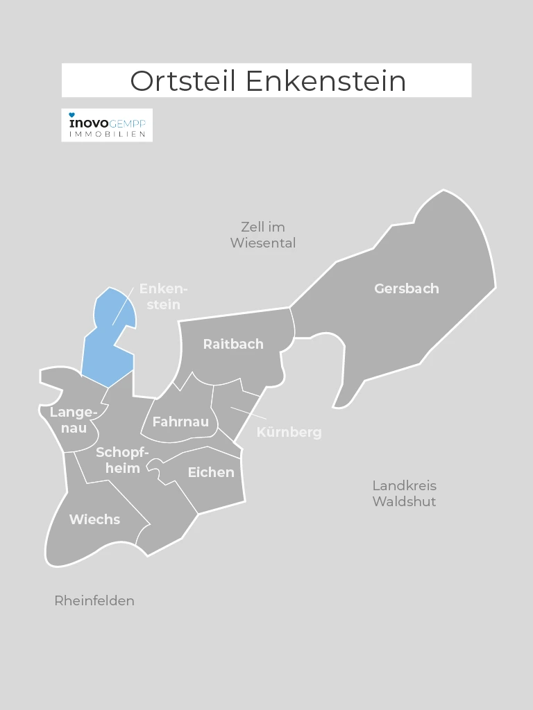 Landkarte von Schopfheim Enkenstein