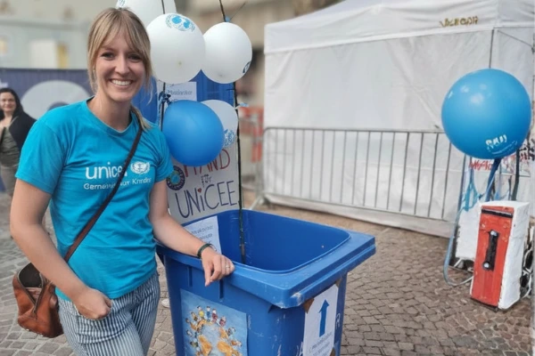 iNOVO sammelt Pfand für UNICEF beim STIMMEN Festival in Lörrach