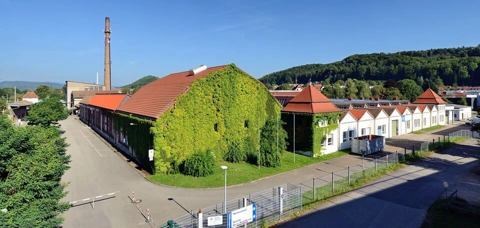 Luftaufnahme des ehemaligen Lauffenmühle-Areals in Lörrach