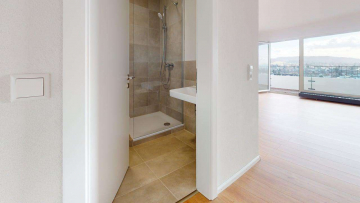 Kernsaniert - CITY-FLAIR: kernsaniertes 1-Zi. Appartement, unmittelbar an Schweizer Grenze mit grandioser Aussicht