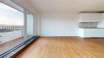 Lichtdurchflutet - CITY-FLAIR: kernsaniertes 1-Zi. Appartement, unmittelbar an Schweizer Grenze mit grandioser Aussicht