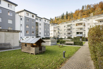 Kinderfreundlich - MODERN LIVING in Schopfheim: 3-Zi.-Whg mit gr. Balkon, edler Ausstattung und Tiefgaragenstellplatz
