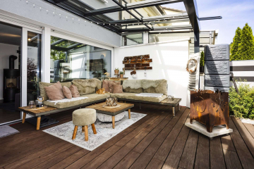 Terrasse - Stilvoll modernisiertes RMH “MODERN HOME” mit Garten, Schwedenofen, Keller, Spitzboden & Stellplatz